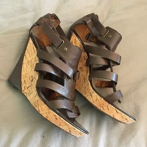 High platform sandals.